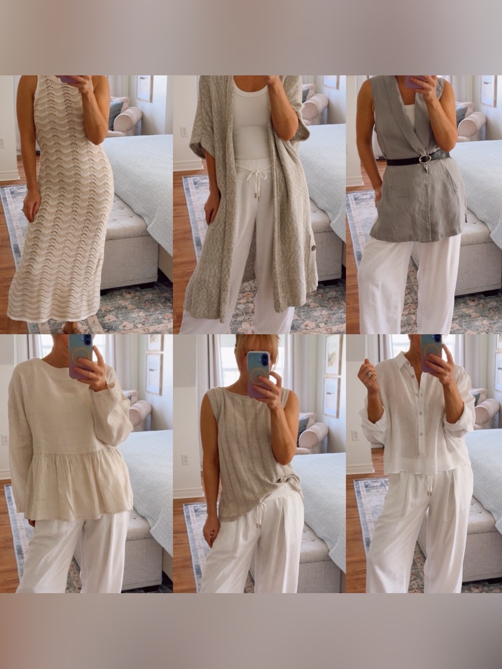 7 piece summer linen & cotton capsule - size small